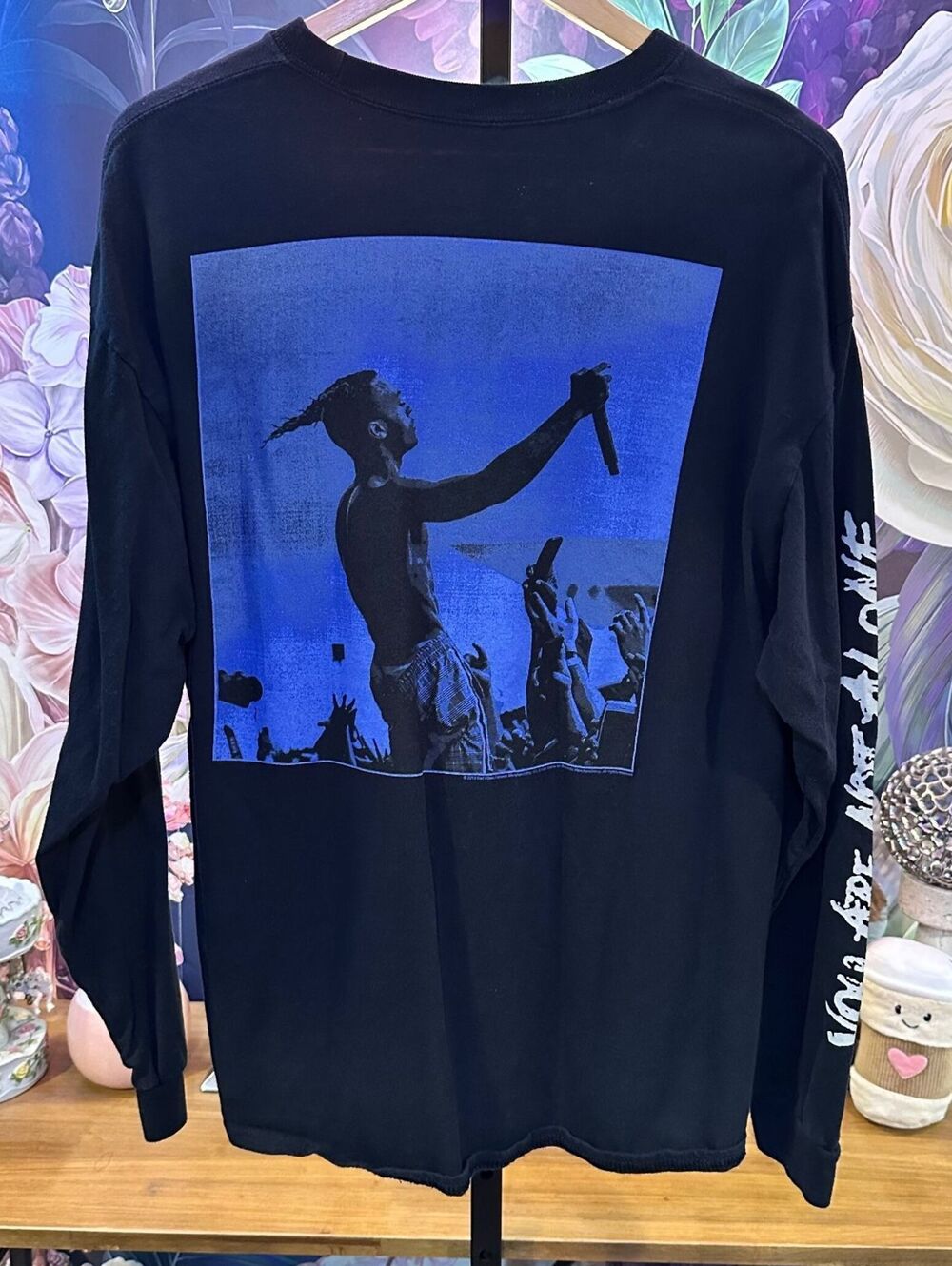 XXXTentacion XL 2019 Long Sleeve Graphic Shirt You Are Not Alone Hip Hop Black
